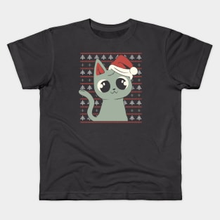 Cat Ugly Sweater Kids T-Shirt